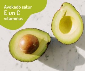 Avokado satur E un C vitamīnus, tas palīdzēs uzlabot ādas elastību